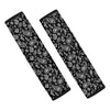 Black Paisley Bandana Print Car Seat Belt Cover-grizzshop