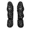 Black Paisley Bandana Print Muay Thai Shin Guards-grizzshop