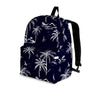 Black Palm Tree Hawaiian Print Backpack-grizzshop