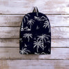 Black Palm Tree Hawaiian Print Backpack-grizzshop