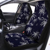 Black Palm Tree Hawaiian Print Car Seat Covers-grizzshop