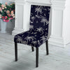 Black Palm Tree Hawaiian Print Chair Cover-grizzshop