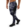 Black Palm Tree Hawaiian Print Men's Joggers-grizzshop