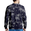 Black Palm Tree Hawaiian Print Men's Sweatshirt-grizzshop