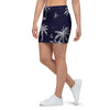 Black Palm Tree Hawaiian Print Mini Skirt-grizzshop