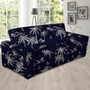 Black Palm Tree Hawaiian Print Sofa Cover-grizzshop