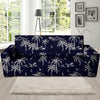 Black Palm Tree Hawaiian Print Sofa Cover-grizzshop