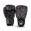 Black Pastel Paisley Bandana Print Boxing Gloves-grizzshop