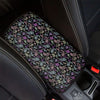 Black Pastel Paisley Bandana Print Car Center Console Cover-grizzshop