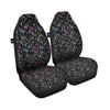 Black Pastel Paisley Bandana Print Car Seat Covers-grizzshop