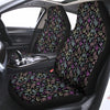 Black Pastel Paisley Bandana Print Car Seat Covers-grizzshop