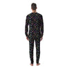 Black Pastel Paisley Bandana Print Men's Pajamas-grizzshop