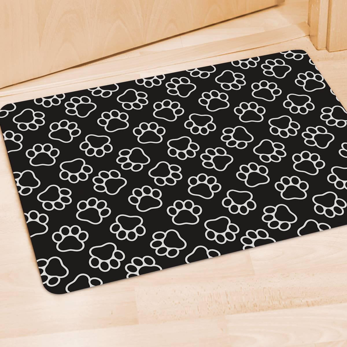 Black Paw Door Mat-grizzshop