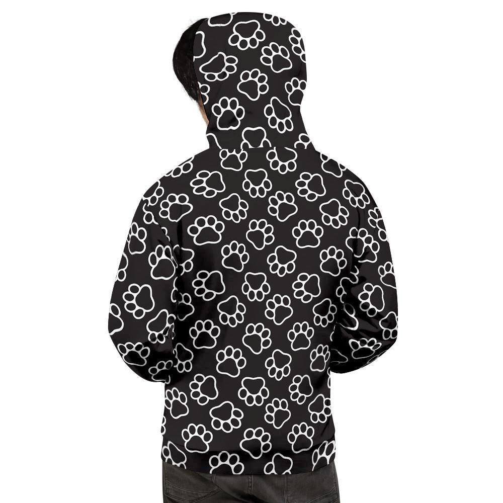 Black Paw Men's Hoodie-grizzshop