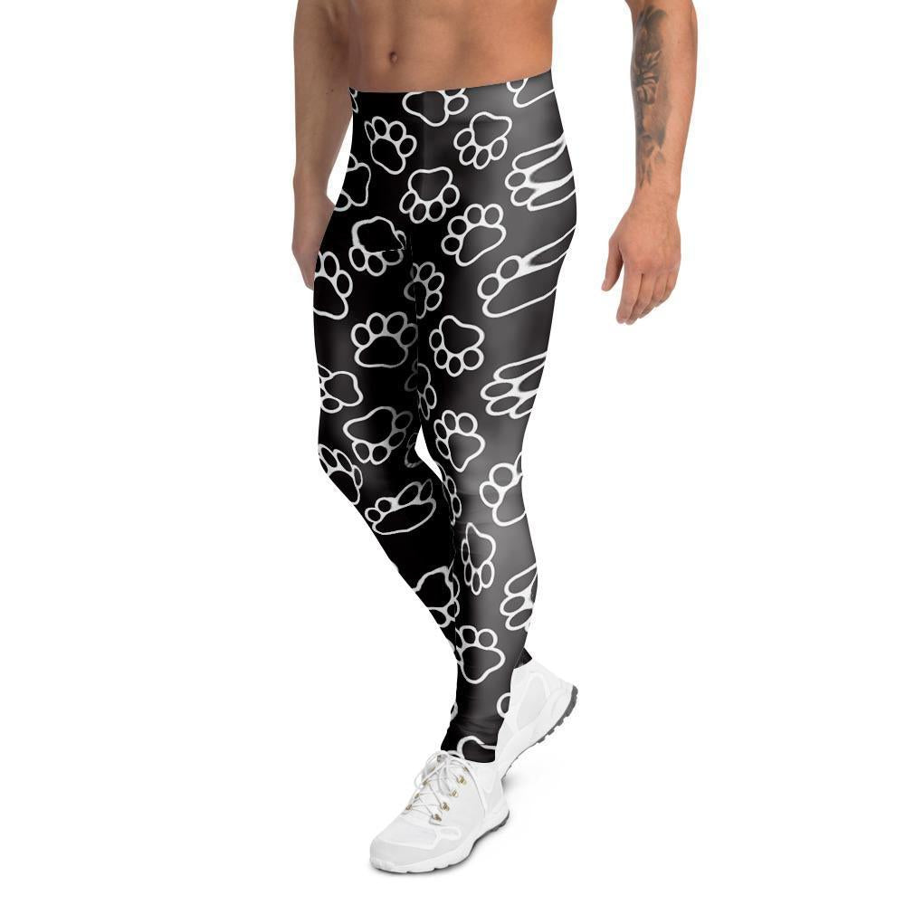 Black Paw Men's Leggings-grizzshop