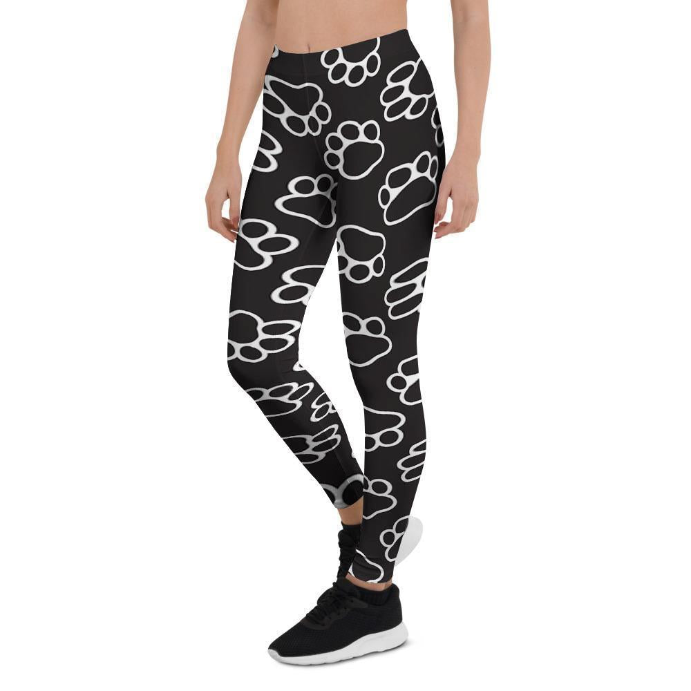 Black Paw Women's Leggings-grizzshop