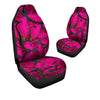 Black Pink Butterfly Print Car Seat Covers-grizzshop