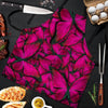 Black Pink Butterfly Print Men's Apron-grizzshop