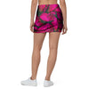 Black Pink Butterfly Print Mini Skirt-grizzshop