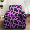 Black Pink Cow Print Armchair Cover-grizzshop