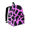 Black Pink Cow Print Backpack-grizzshop