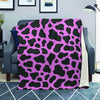 Black Pink Cow Print Blanket-grizzshop