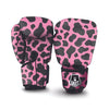 Black Pink Cow Print Boxing Gloves-grizzshop