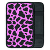 Black Pink Cow Print Car Console Cover-grizzshop