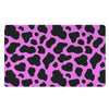 Black Pink Cow Print Door Mat-grizzshop