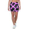 Black Pink Cow Print Mini Skirt-grizzshop