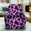 Black Pink Cow Print Recliner Cover-grizzshop