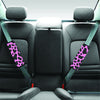 Black Pink Cow Print Seat Belt Cover-grizzshop