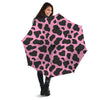 Black Pink Cow Print Umbrella-grizzshop