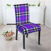 Black Purple Plaid Tartan Chair Cover-grizzshop