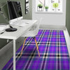 Black Purple Plaid Tartan Floor Mat-grizzshop