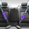 Black Purple Plaid Tartan Seat Belt Cover-grizzshop