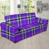 Black Purple Plaid Tartan Sofa Cover-grizzshop