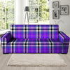 Black Purple Plaid Tartan Sofa Cover-grizzshop