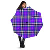 Black Purple Plaid Tartan Umbrella-grizzshop