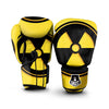 Black Radioactive On Yellow Print Boxing Gloves-grizzshop