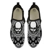 Black Skull Bandana Print Black Athletic Shoes-grizzshop