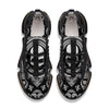 Black Skull Bandana Print Black Gym Shoes-grizzshop