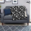 Black Skull Blanket-grizzshop