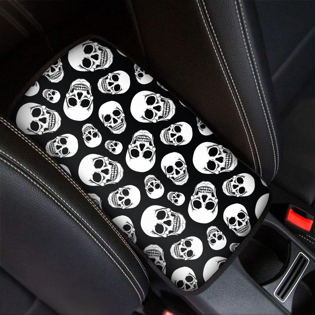 Black Skull Car Console Cover-grizzshop