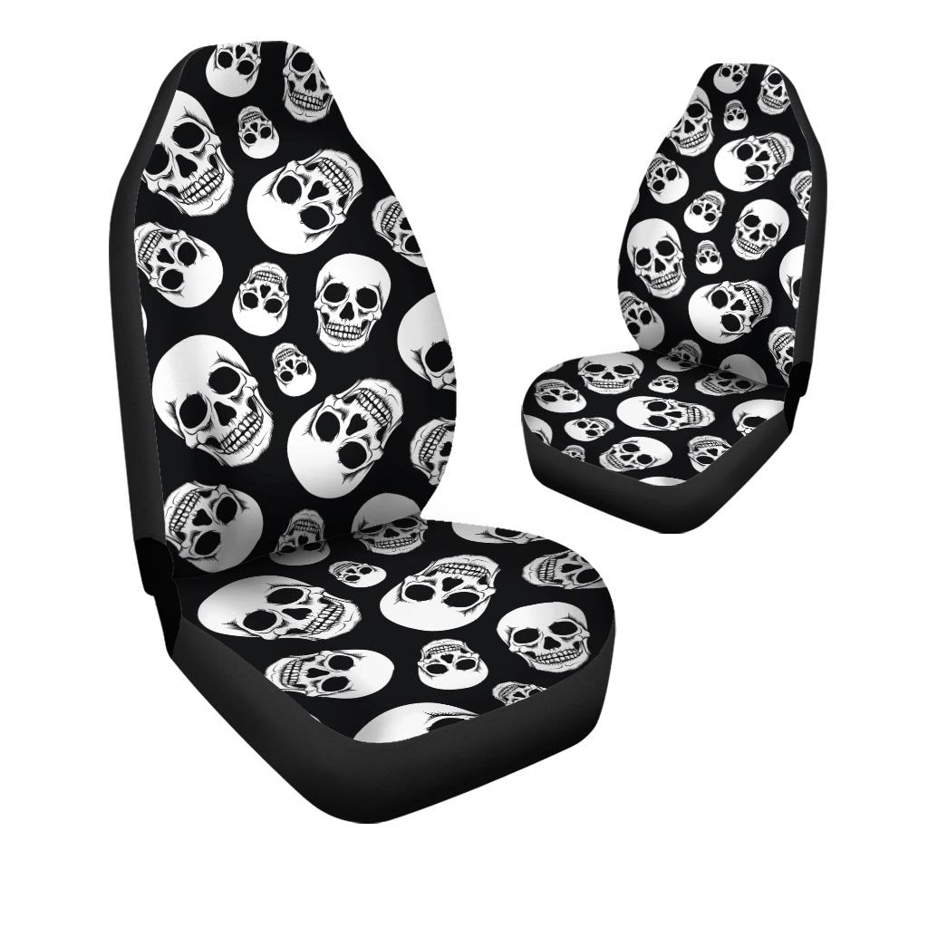 Black Skull Car Seat Covers-grizzshop