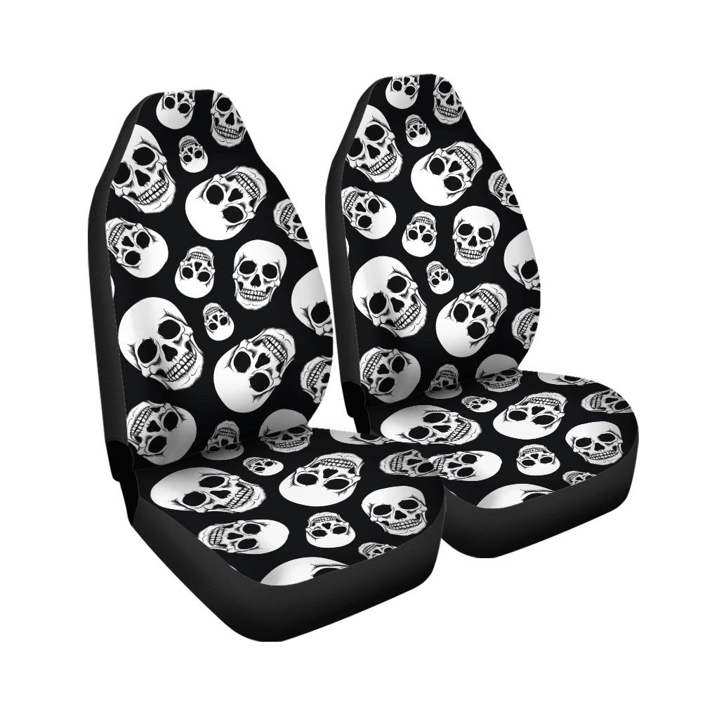 Black Skull Car Seat Covers-grizzshop