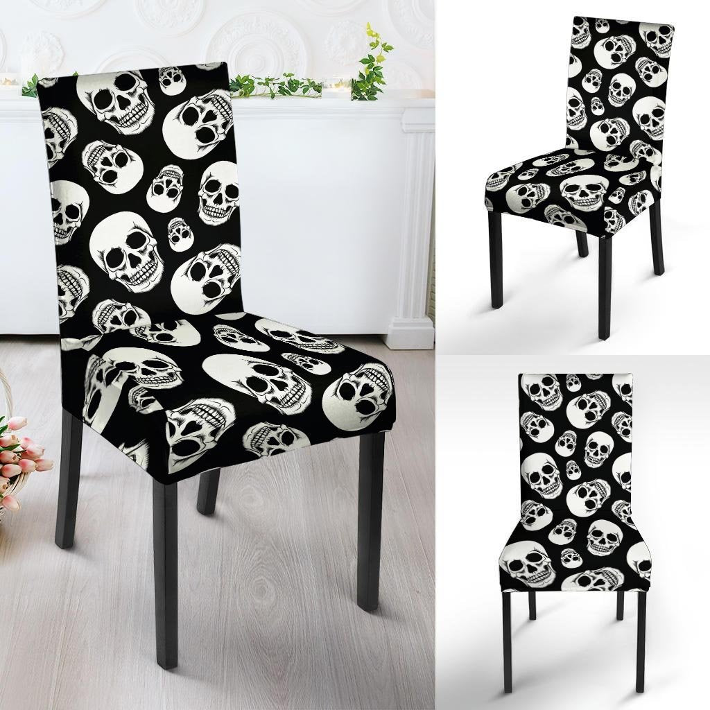 Black Skull Chair Cover-grizzshop