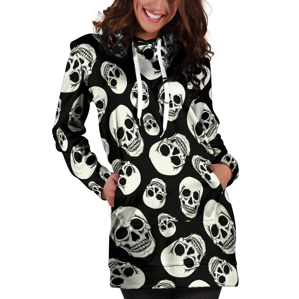 Skull discount hoodie dress