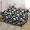 Black Skull Loveseat Cover-grizzshop