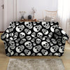 Black Skull Loveseat Cover-grizzshop